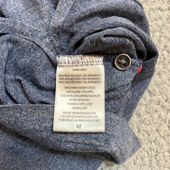 Domino's Pizza Employee Work Uniform Polo Shirt Gear Mens Medium Gray - Picture 5 of 7